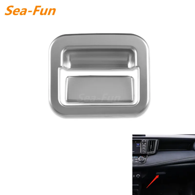 

Interior Glove Box Handle Box Cover Trim Frame ABS Matte For Toyota RAV4 2014 2015 2016 2017 2018 Car Accessories