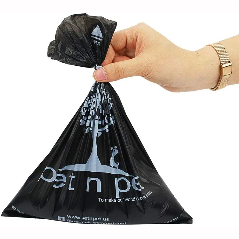Dog Poop Bags Earth-Friendly 1080 Counts 60 Rolls Unscented Poo Large Black Waste garbage bag | Дом и сад