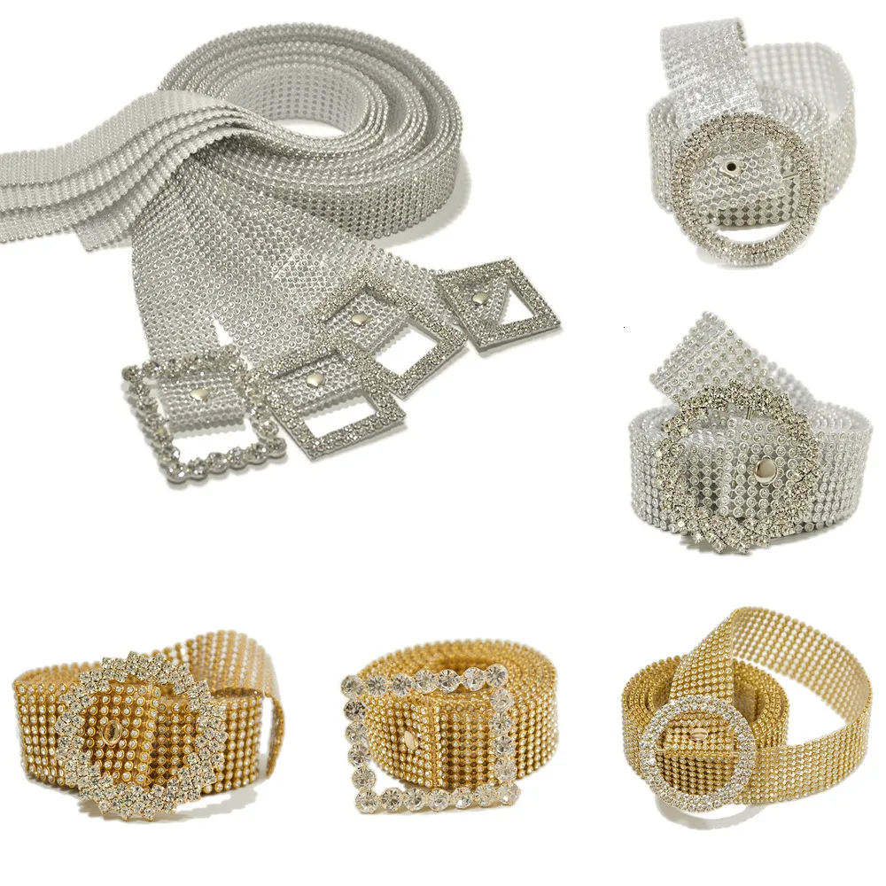 Роскошный женский ремень со стразами широкий и кристаллами длинные поясные