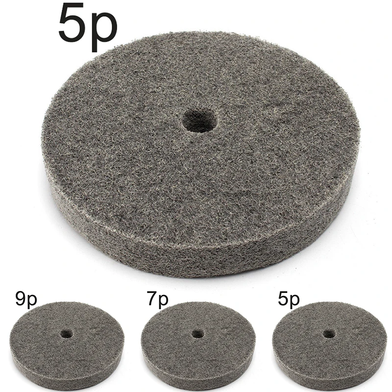

6 Inch Nylon Fiber Polishing Wheel 5P/7P/9PFor Surface Polishing Deburring Gray Clean Various Materials