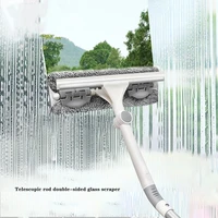 retractable glass brush multifunctional window wiper 360 degree rotating glass wiper cleaning tool