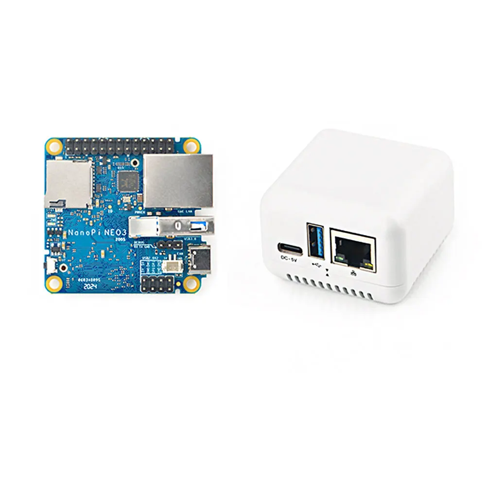 Мини макетная плата NanoPi NEO3 RK3328 гигабитный порт Ethernet память 1 ГБ/2 ГБ OpenWrt/LEDE Прямая