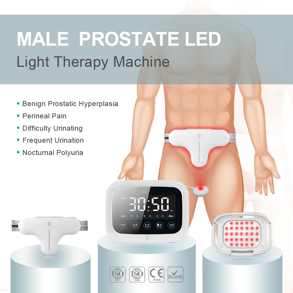 

LED Prostate Treatment Apparatus Prostatitis Relief Device Home Medical Physiotherapy Red Light Therapy Device Sterilization