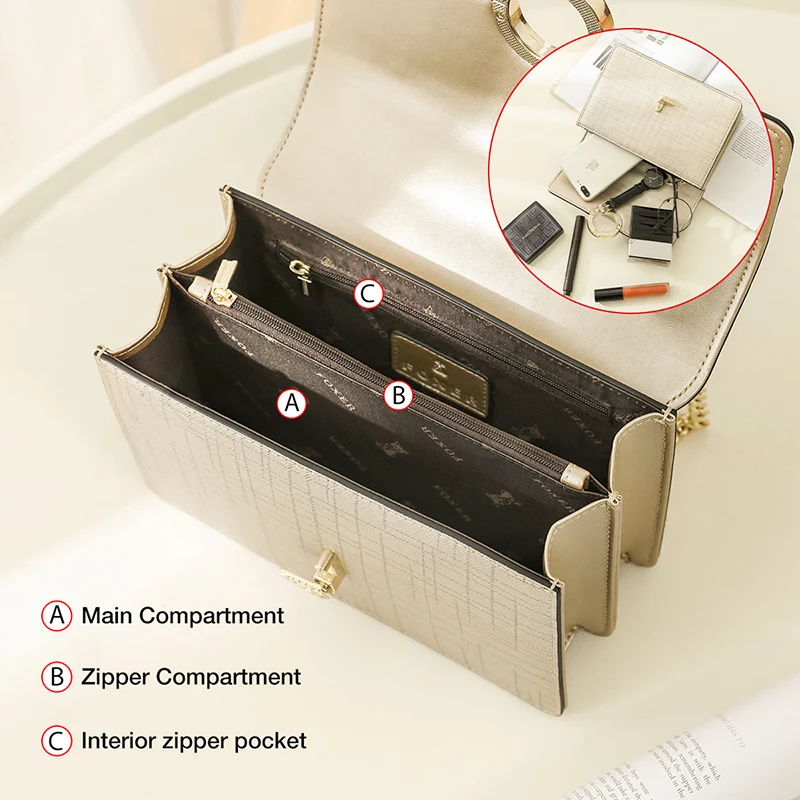 FOXER женские шикарные сумки на плечо из воловьей кожи роскошные маленькие