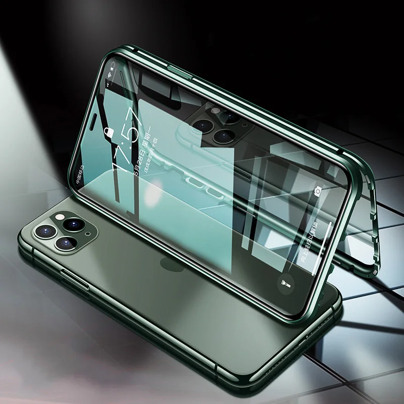 Магнитный адсорбционный металлический чехол для телефона iPhone 6 6s 7 8 Plus