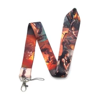 yl395 brave girl adventure game lanyard keychain badge holders mobile phone rope neck straps key rings accessories gifts
