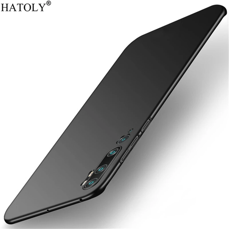 Black Для Xiaomi mi Note 2 Чехол Note 8 10 CC9 Pro тонкий гладкий и ультра-тонкий PC телефон задняя крышка для Xiao mi Red mi 7A 8A чехол Funda - Цвет: Black