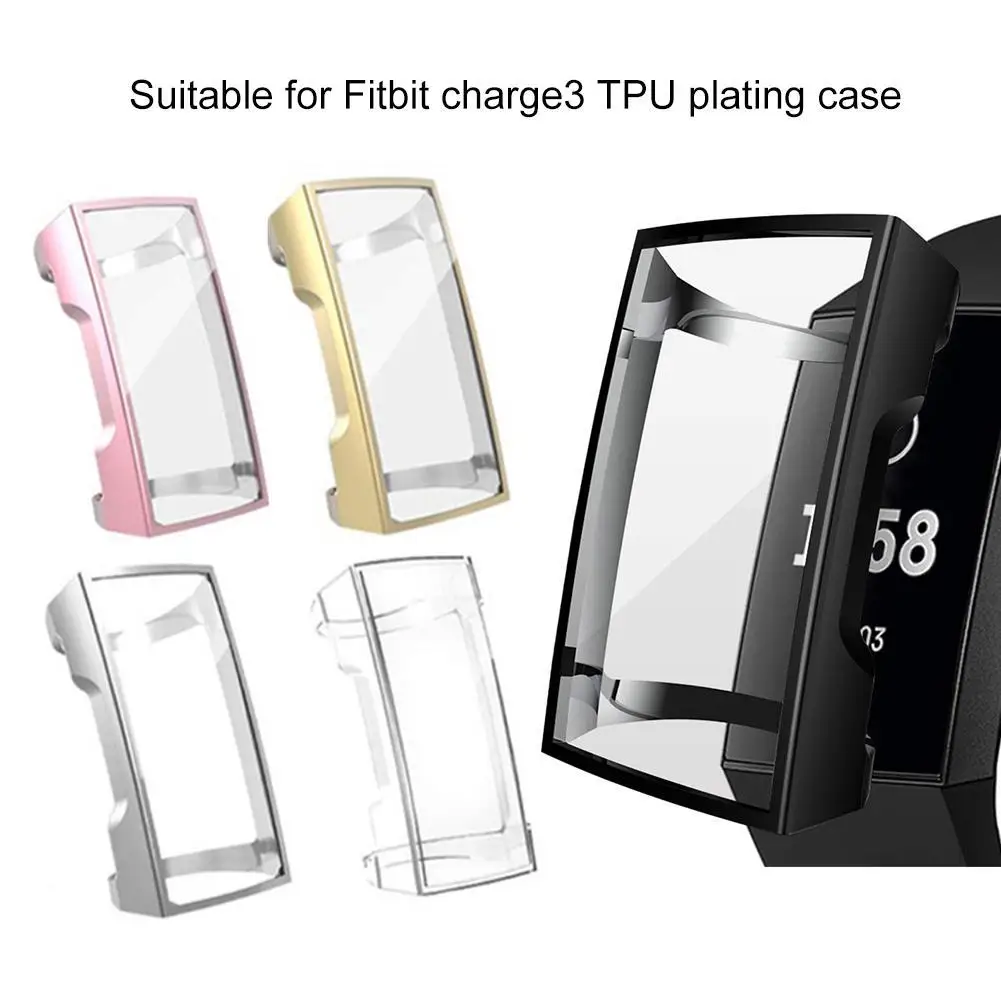 

Защитный чехол из ТПУ для умных часов Fitbit Charge 3 с защитой от пыли и царапин