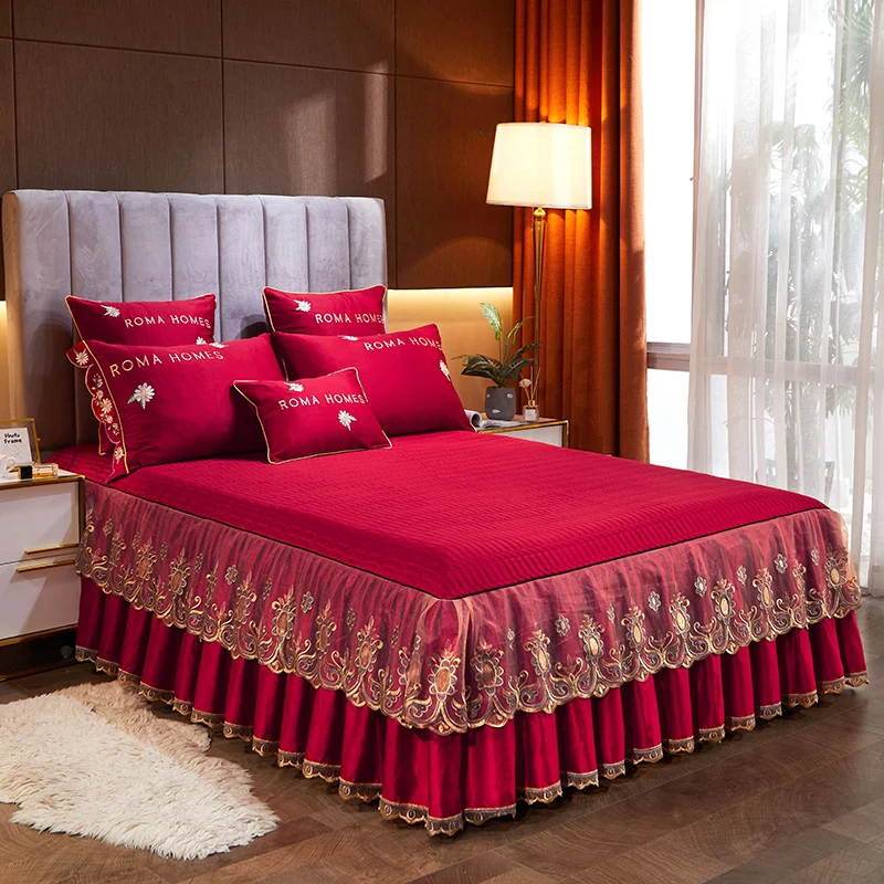 Романтическое постельное белье нескользящая натяжная простыня покрывало