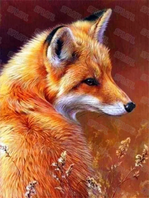 

Diy Diamond Painting Nature Wild Animals Canine Fox Red Fox Grass Fox Modern Niche Creative Personality Hanging Painting