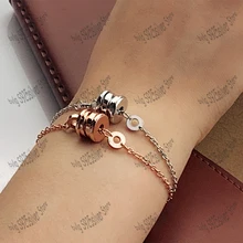 Hot brand womens exquisite bracelet ceramic rose gold high quality birthday party jewelry boutique gift