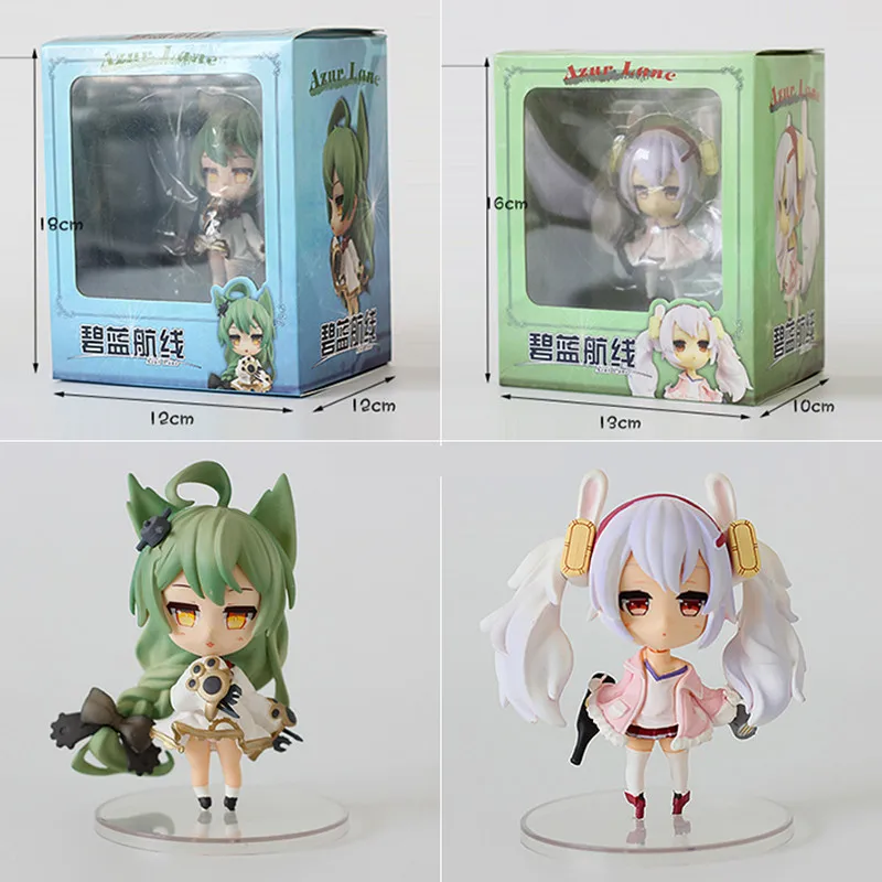Экшн-фигурка из аниме игры Азур Лейн милая Q версия IJN Akashi/USS Laffey ПВХ Коллекционная