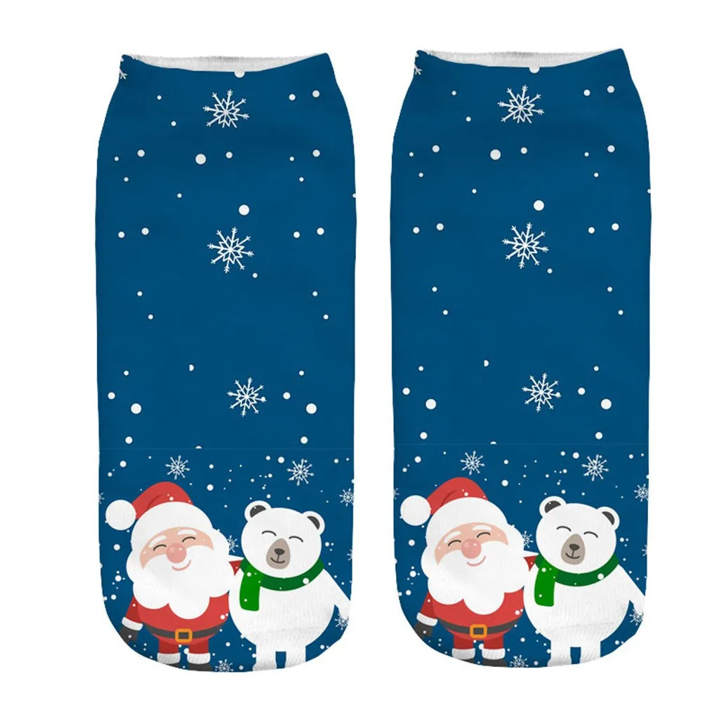 Носки рождественские носки повседневные для работы и бизнеса 3D Рождественский