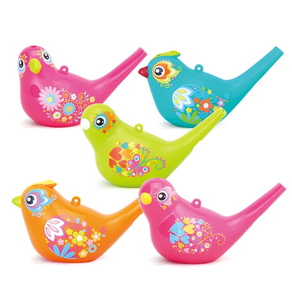 

Painted Bird Water Whistles Bath Musical Toys for Kids Babies 529 (Random)