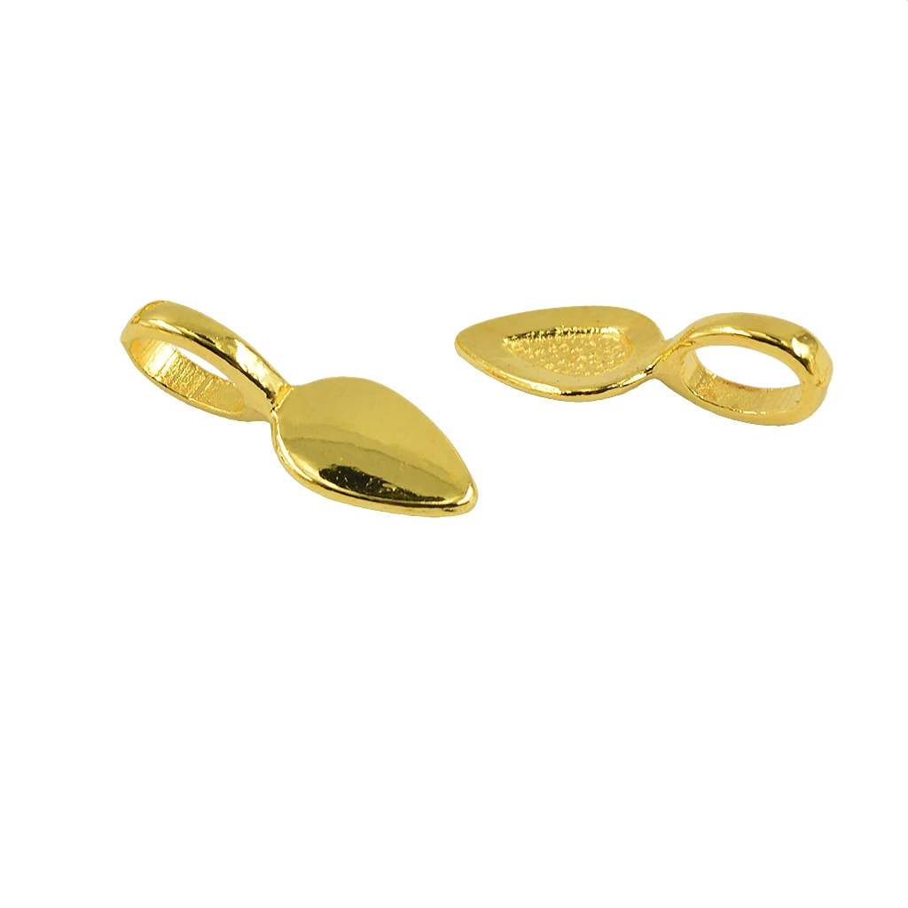 100 шт. клей на подвеске вешалка в форме листа фурнитура для изготовления бисера |