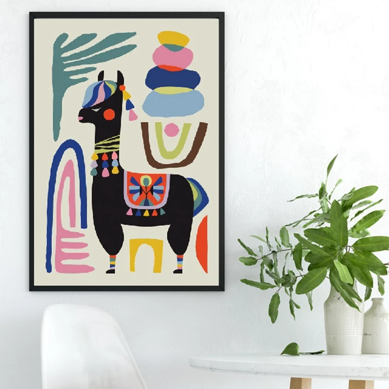 Настенный абстрактный модульный постер Картина на холсте в скандинавском стиле