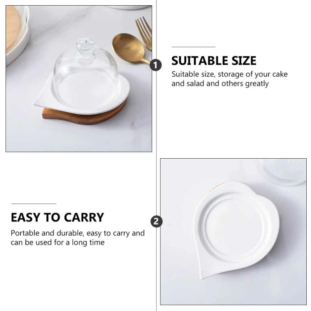 

1Set Transparent Fruit Fresh-keeping Cover Dessert Protection Cover Cake Cover