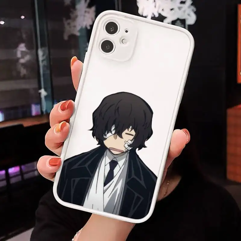 

Bungo Stray Dogs Phone Case Clear matte transparent For white iPhone 7 8 x xs xr 11 12 pro plus max mini Funda
