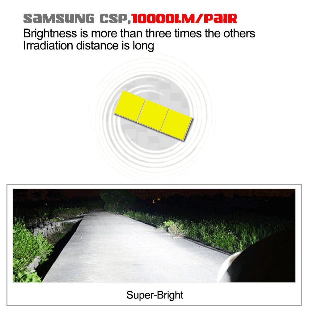 HS1 светодиодный мотоциклетный головной светильник H4 H7 мотор лампы скутер H1 H11 6500K