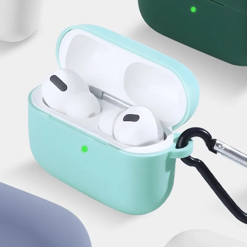 Силиконовый чехол для Airpods Pro 2019 дюйма противоударный Air Pods беспроводные Bluetooth