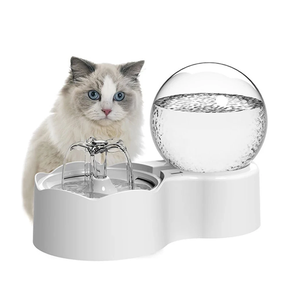 

New Cat Water Fountain Pet Dog Mute Drinking Bowl With Motion Sensor Automatic Circulating Water Dispenser Filters Feeder