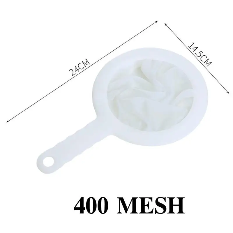 

Soybean Milk Mesh Filter Milk Bag Juice Colander Cold Honey Strainer Home Brew Coffee Strainer Flour Kitchen Drip Handheld N6T4