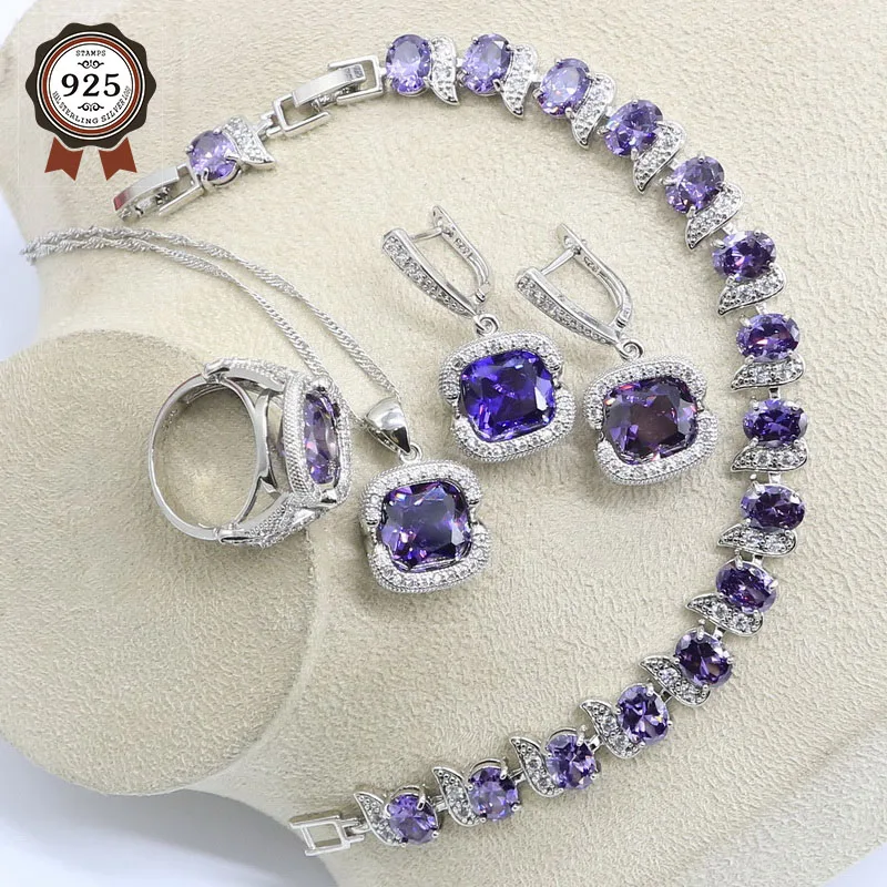 Женский ювелирный комплект из колье серёг кольца и браслета|Ювелирные наборы| |