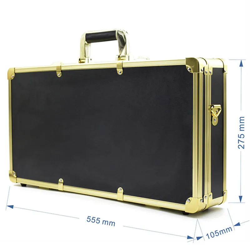 Aluminum alloy frame ABS suitcase password box cosmetic case storage beauty toolbox travel safety bag shoulder big luggage bags