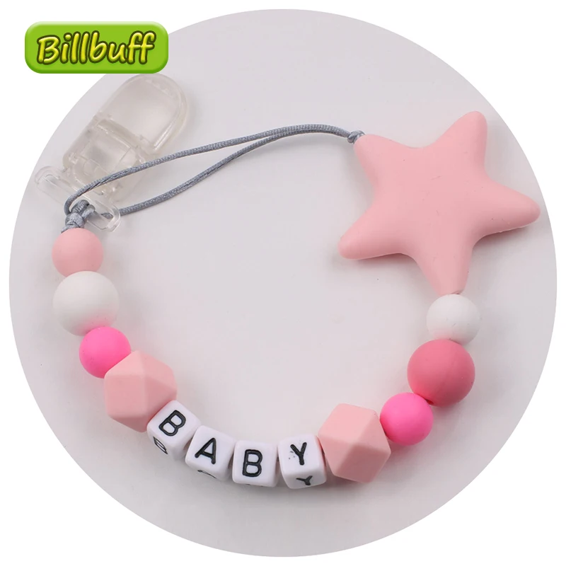 Горячая Распродажа персонализированные имя соска ручной работы зажимы