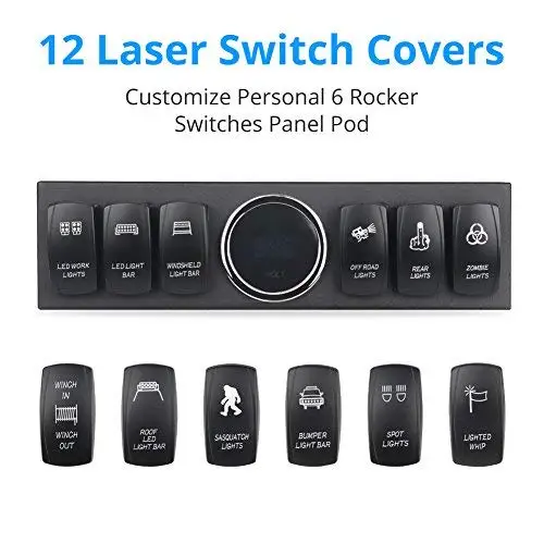 Реле Pod и Fuse с 6 переключателями система управления источником для Jeep Wrangle JK JKU