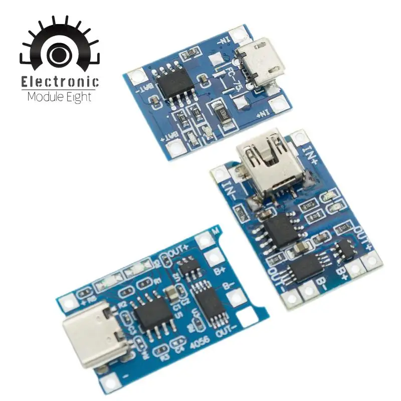 TP4056 + Двойная функция защиты 5 в 1 а Micro USB 18650 литиевая батарея зарядная плата