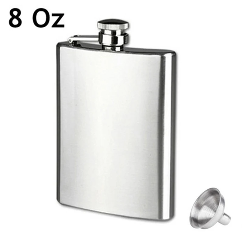 

Stainless Steel Hip Liquor Flask Whiskey Alcohol Pocket Wine Bottle KSI999
