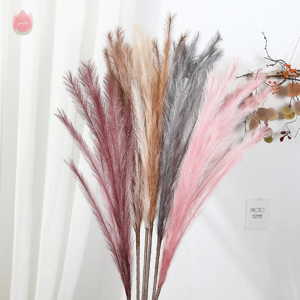 

Artificial Pampas Grass Bridal Bouquet Flower vase Decor Holiday Wedding Party Home Decoration Fake Plant valentines day garland