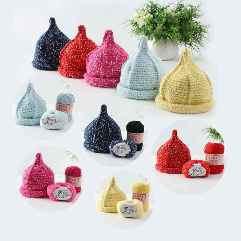 50 г/шт. ручная вязка мягкая пряжа маленькая кукла вязаная крючком шерстяная для