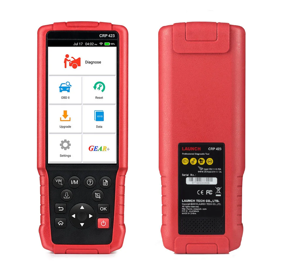 2019 Акция LAUNCH X431 CRP423 считыватель кодов Авто OBD2 диагностический инструмент для