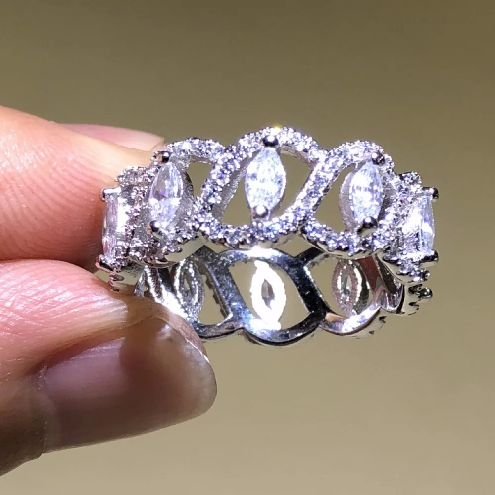 Роскошные ювелирные изделия с натуральным камнем CZ бренд из стерлингового