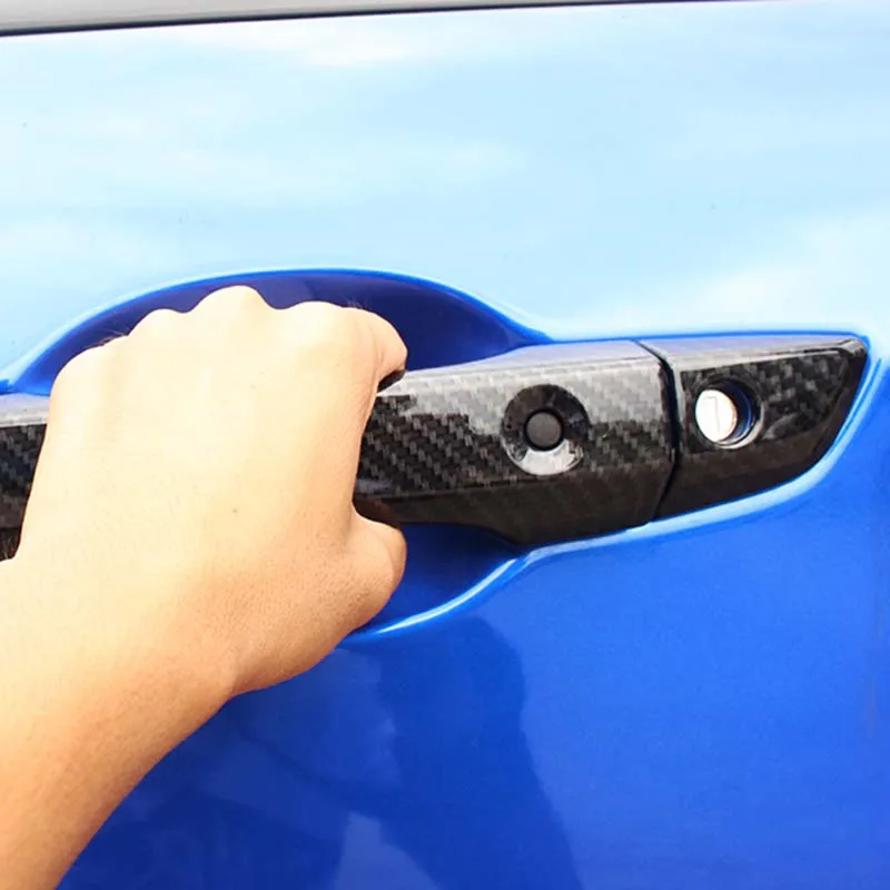 FOR 2016 2017 HONDA CIVIC LHD CHROME CARBON BLACK DOOR HANDLE COVER CAP CATCH KEYLESS TRIM MOLDING OVERLAY STYLING GARNISH | Автомобили и