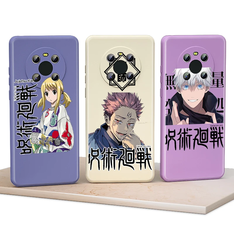 

Jujutsu Kaisen Tide For Huawei Mate 40 40E 30 30E Pro 20 Lite Y5 Y7 Y9 2019 Y6P 2020 Y9A Y9S Liquid Silicone Phone Case