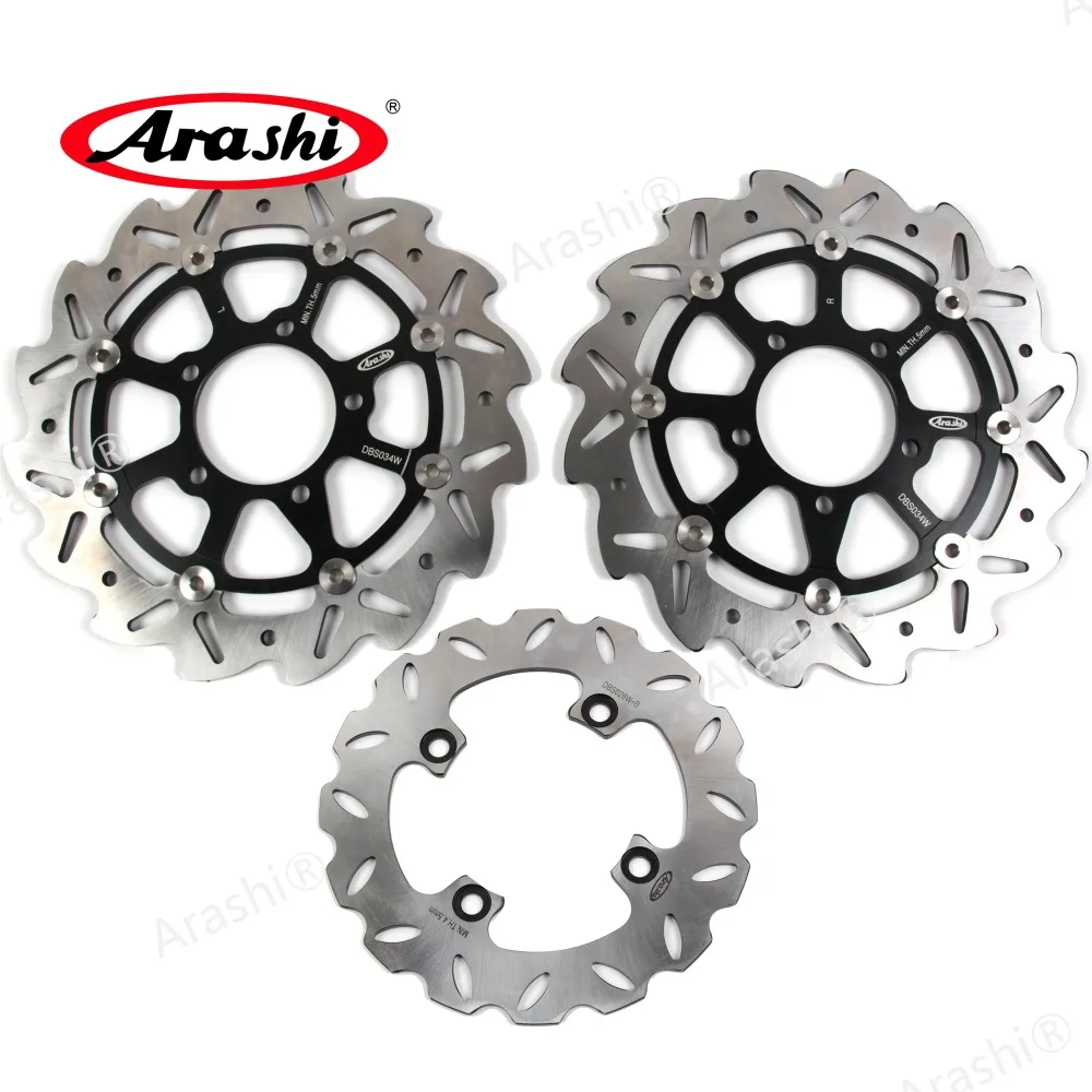Arashi 1 комплект для KAWASAKI ZX6R ниндзя 600 2007 2008 2009 2010 2011 2012 2013 ЧПУ передние и задние тормоза дисковые роторы ZX-6R