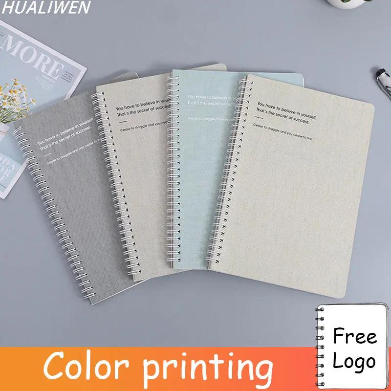 

A5/B5 Spiral Notebook Student Diary Notepad Line Inner Page 65 School Office Supplies Simple