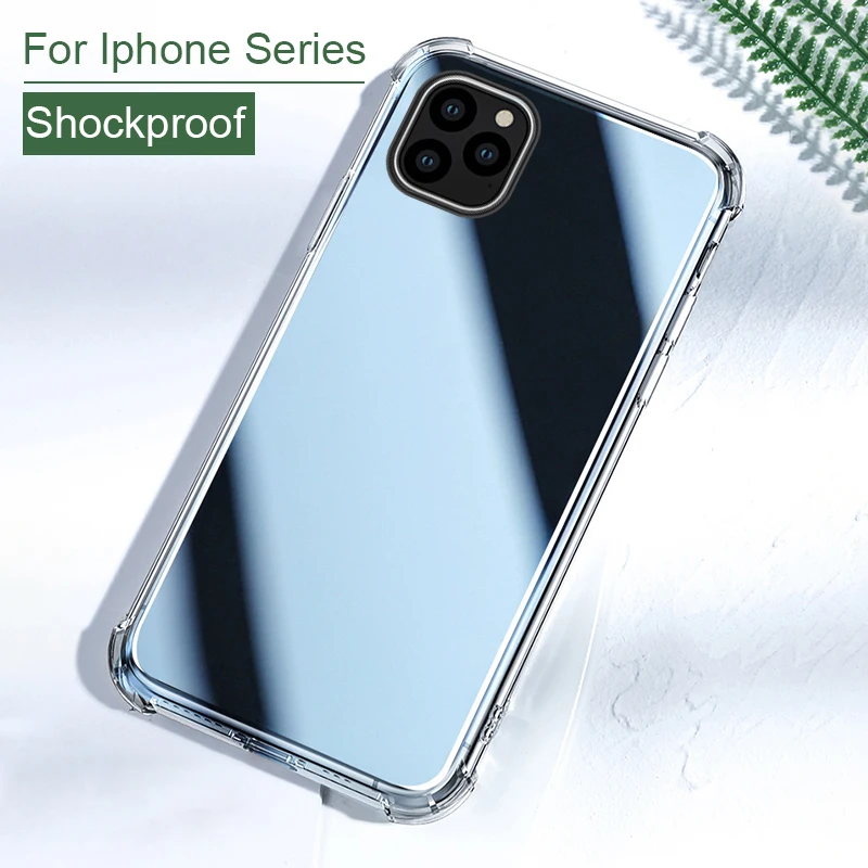 Роскошный противоударный силиконовый чехол для телефона iphone 11 Pro XS Max X XR 8 7 6 Plus