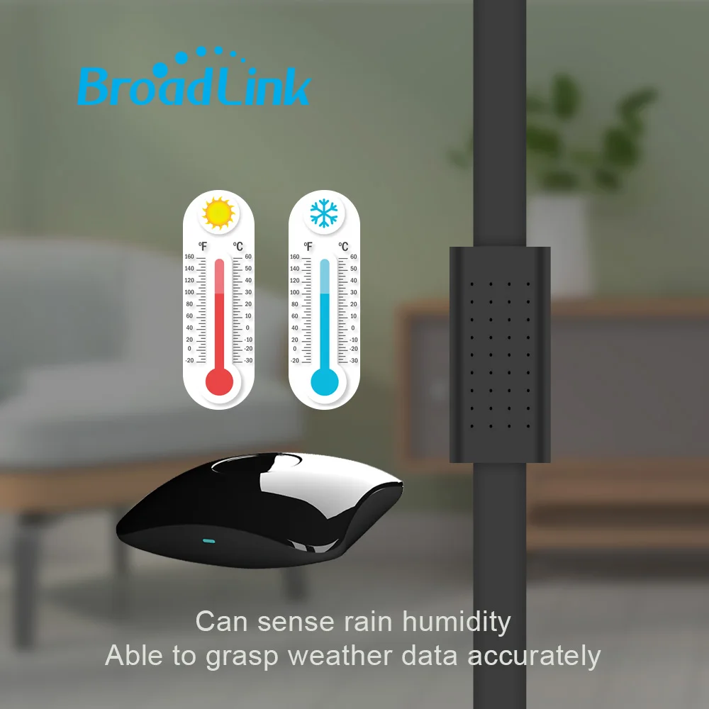 2021 Broadlink RM4 Pro Wifi IR RF Remote Controller for XiaoMi Work Alexa Google Home HTS2 Tempetature Humidity Sensor Detector |