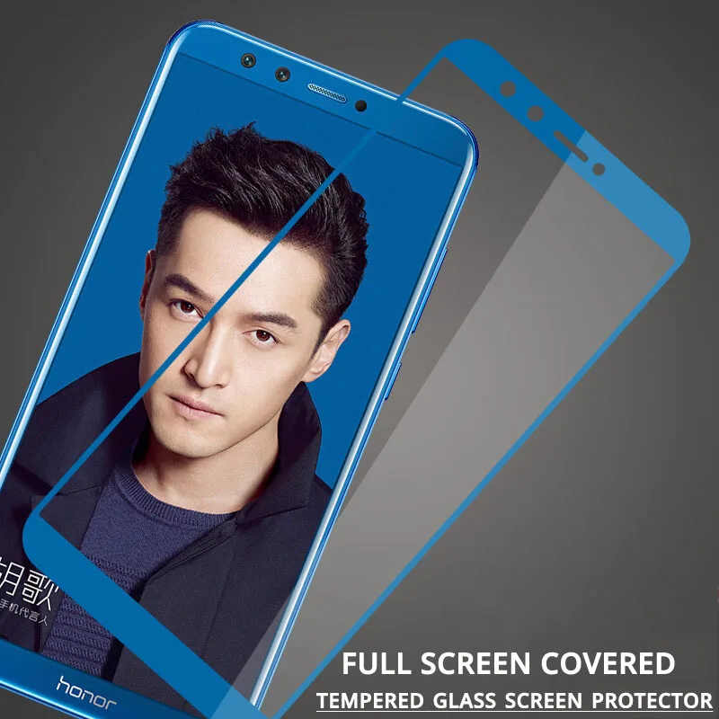 Закаленное стекло для huawei Honor 8 9 Lite 10 7X 7A 6C 7C Pro V9 Play V10 защита экрана полное покрытие Enjoy 7s P умная стеклянная пленка
