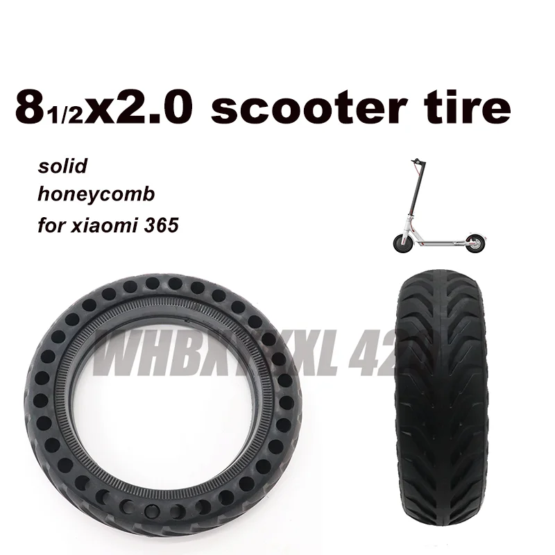 

8 1 / 2x2 Solid Tire for Xiaomi Mijia M365 Electric Scooter 8.5x 2.0 Thickened Honeycomb Tubeless Tire