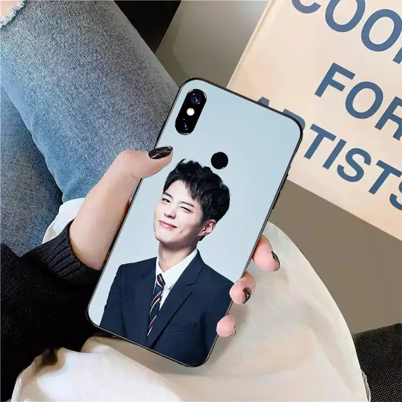 

Korean actors Park Bo Gum Phone Case For Xiaomi Redmi note 7 8 9 t max3 s 10 pro lite coque funda shell cover