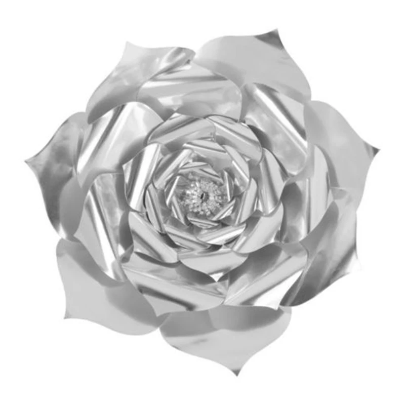 40 см DIY бумажные розы цветы фон Декор ребенок день рождения свадьбу|Украшения