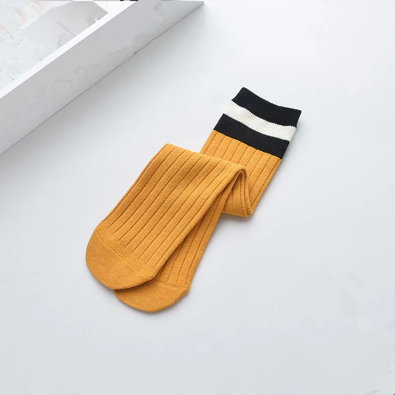 Baby Girls Socks Knee High Baby Football Stripes Sport Socks for Girl Sweet Princess Baby Socks Long Tube Kids Leg Warmer 3-10Y