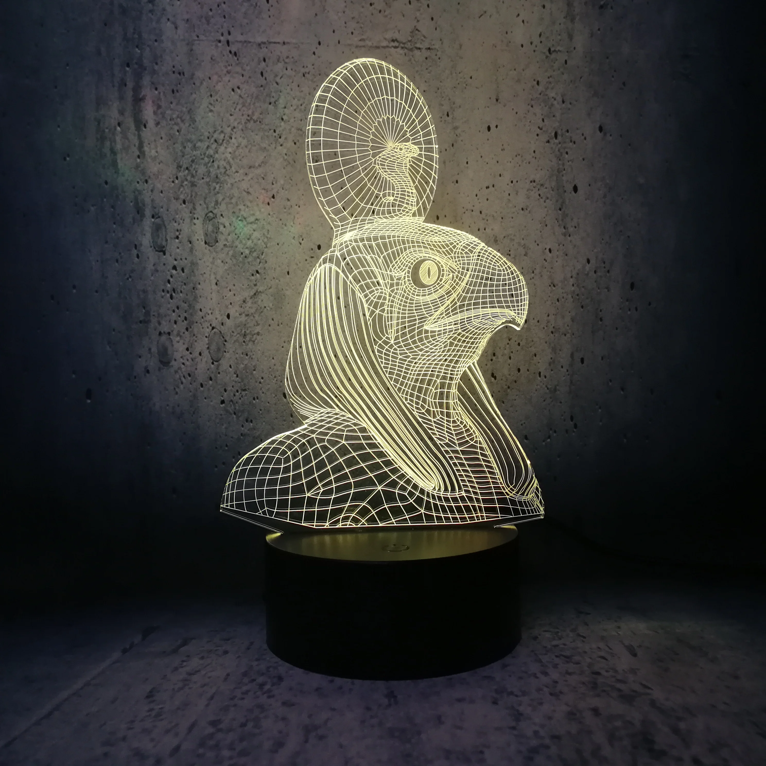 Странное животное Монстр ночной Светильник змея на головой орла с кроличьими