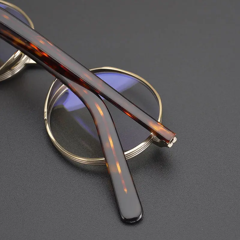 Очки Zerosun в титановой оправе для мужчин и женщин круглые ультралегкие ретро очки