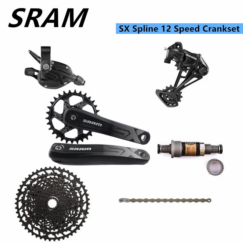 

SRAM SX Groupset 1x12s сращивающийся шатун Deckas BB правый переключатель передач задний переключатель SX цепь для горного велосипеда велосипедная групп...